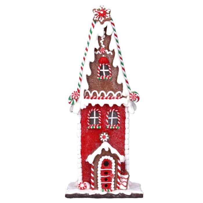 Gisela Graham LED Gingerbread House Christmas Ornament